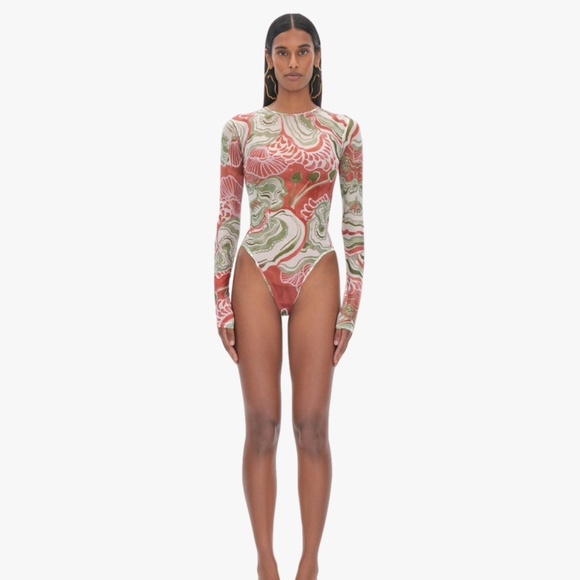 Andrea Iyamah Elle mesh bodysuit - Picture 3 of 8